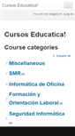Mobile Screenshot of cursos.educatica.es