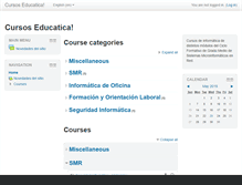 Tablet Screenshot of cursos.educatica.es
